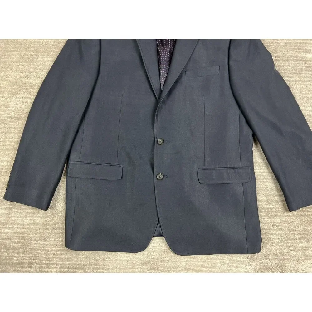 Chaps Blazer Mens 46L Gray Sport‎ Coat Jacket Longsleeve CA01129